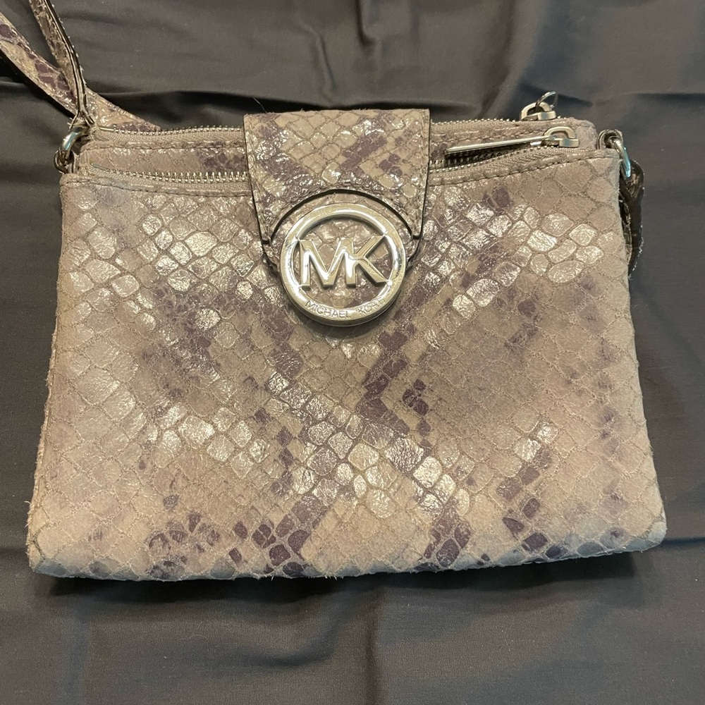 Michael Kors snake skin print crossbody